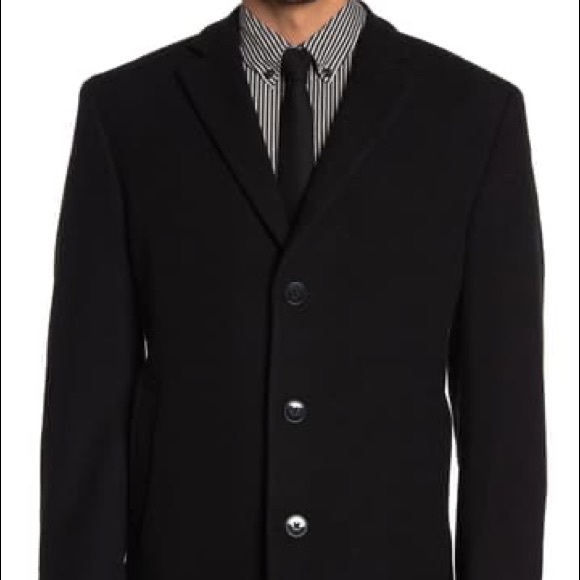 Calvin Klein Black Solid Slim fit Peacoat - Picture 6 of 6